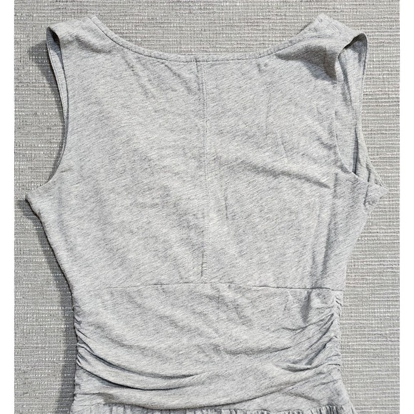 The North Face Womens XS Gray Surplice V-Neck Ruched Empire Waist Jersey Dress - Picture 12 of 13
